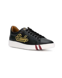 Baskets basses en cuir noires Bally