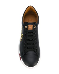 Baskets basses en cuir noires Bally