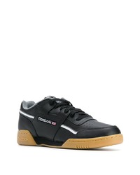 Baskets basses en cuir noires Reebok