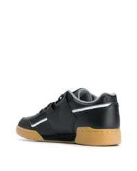 Baskets basses en cuir noires Reebok