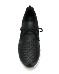 Baskets basses en cuir noires Bottega Veneta