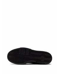 Baskets basses en cuir noires adidas