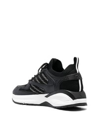 Baskets basses en cuir noires DSQUARED2