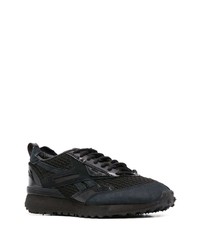 Baskets basses en cuir noires Reebok