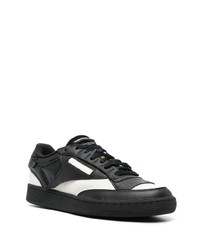 Baskets basses en cuir noires Reebok