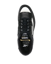 Baskets basses en cuir noires Reebok