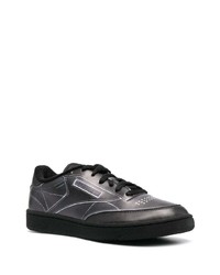 Baskets basses en cuir noires Reebok