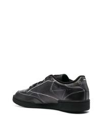 Baskets basses en cuir noires Reebok