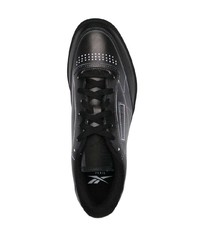 Baskets basses en cuir noires Reebok