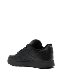 Baskets basses en cuir noires Reebok