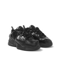 Baskets basses en cuir noires Nike