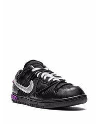 Baskets basses en cuir noires Nike