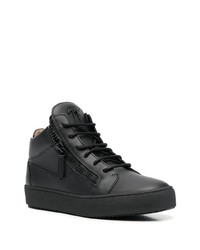 Baskets basses en cuir noires Giuseppe Zanotti