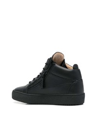 Baskets basses en cuir noires Giuseppe Zanotti