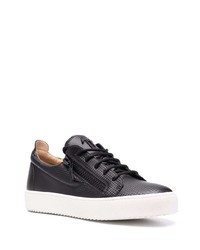 Baskets basses en cuir noires Giuseppe Zanotti