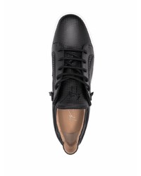 Baskets basses en cuir noires Giuseppe Zanotti