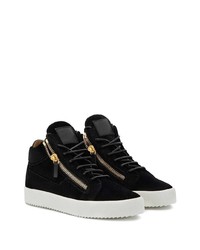 Baskets basses en cuir noires Giuseppe Zanotti