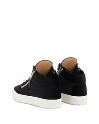 Baskets basses en cuir noires Giuseppe Zanotti