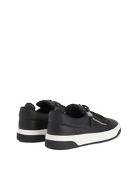 Baskets basses en cuir noires Giuseppe Zanotti