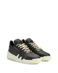 Baskets basses en cuir noires Giuseppe Zanotti