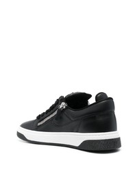 Baskets basses en cuir noires Giuseppe Zanotti