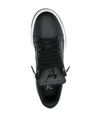 Baskets basses en cuir noires Giuseppe Zanotti