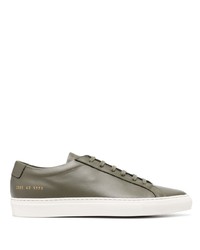 Baskets basses en cuir olive Common Projects