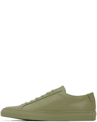 Baskets basses en cuir olive Common Projects