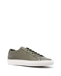 Baskets basses en cuir olive Common Projects