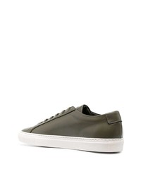 Baskets basses en cuir olive Common Projects