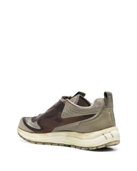 Baskets basses en cuir olive 11 By Boris Bidjan Saberi