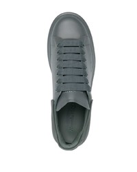 Baskets basses en cuir olive Alexander McQueen