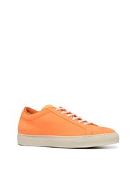 Baskets basses en cuir orange Common Projects