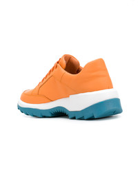 Baskets basses en cuir orange Camper Lab