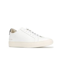 Baskets basses en cuir ornées blanches Common Projects