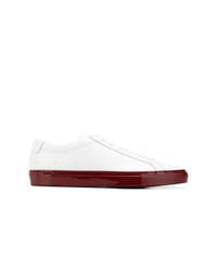 Baskets basses en cuir ornées blanches Common Projects
