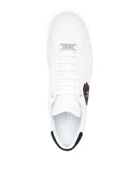 Baskets basses en cuir ornées blanches Billionaire