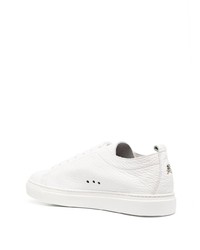 Baskets basses en cuir ornées blanches Philipp Plein