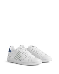 Baskets basses en cuir ornées blanches DSQUARED2