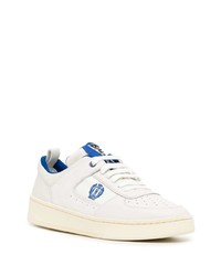 Baskets basses en cuir ornées blanches Bally