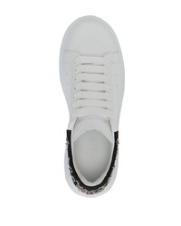 Baskets basses en cuir ornées blanches Alexander McQueen