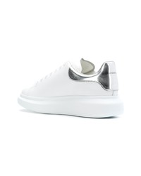 Baskets basses en cuir ornées blanches Alexander McQueen