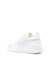 Baskets basses en cuir ornées blanches Giuseppe Zanotti