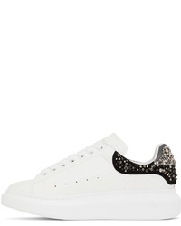 Baskets basses en cuir ornées blanches Alexander McQueen