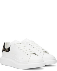 Baskets basses en cuir ornées blanches Alexander McQueen