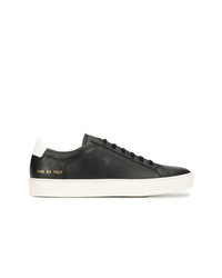 Baskets basses en cuir ornées noires Common Projects