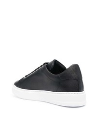 Baskets basses en cuir ornées noires Philipp Plein