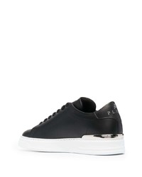 Baskets basses en cuir ornées noires Philipp Plein