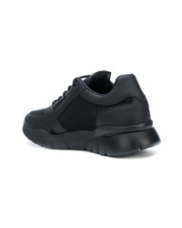 Baskets basses en cuir ornées noires Philipp Plein