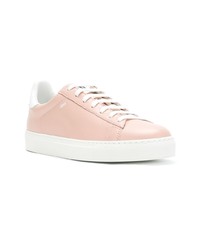 Baskets basses en cuir roses Rossignol